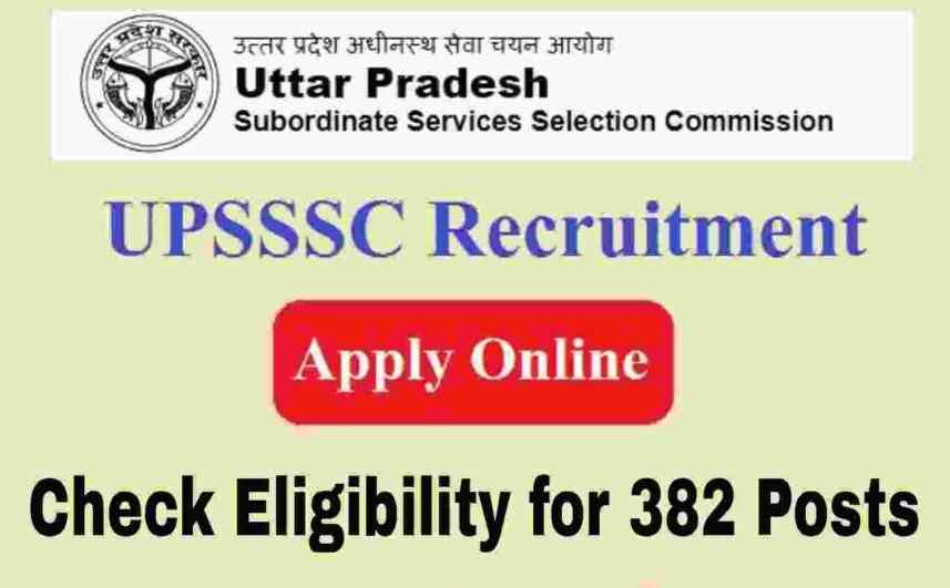 UPSSSC X Ray Technician Online Form 2023